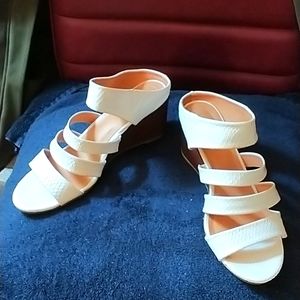 White wedge sandals!..11m